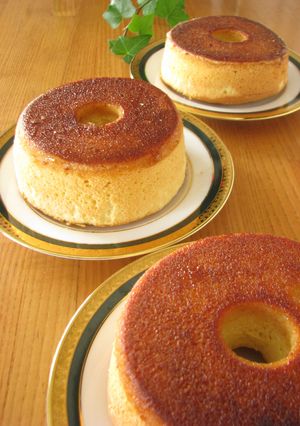 カリッとカラメルシフォンケーキ♪-レシピのメイン写真