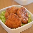 胸肉でしっとりやわらかソースカツ