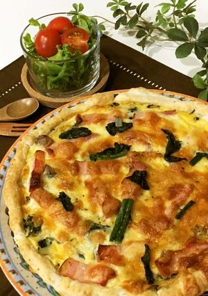 簡単♡絶品☆野菜とベーコンのキッシュ-レシピのメイン写真
