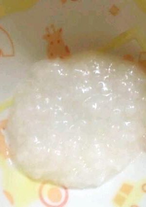 離乳食初期～簡単とろとろおかゆ-レシピのメイン写真