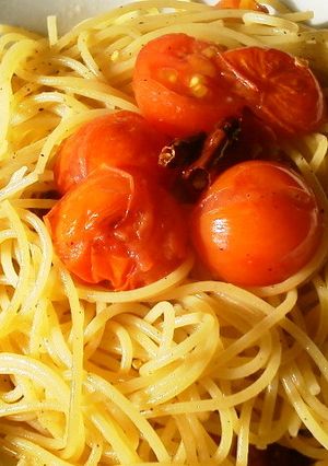 焼きトマトで作るこく旨✿ペペロンチーノ✿-レシピのメイン写真