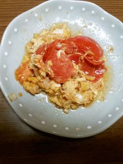 甘め☆簡単トマたま炒め-レシピのメイン写真
