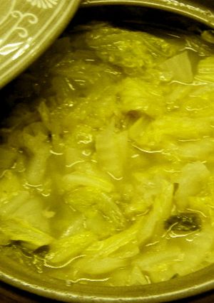 鶏がらスープで白菜大量消費鍋。。。　-レシピのメイン写真