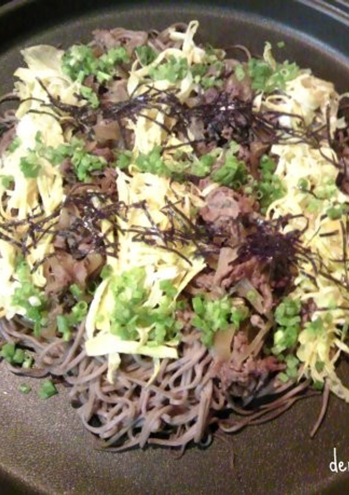 牛丼具の残りを使って瓦そば風-レシピのメイン写真