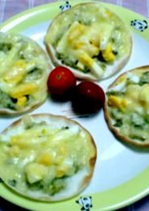 餃子の皮でミニピクルスピザ-レシピのメイン写真