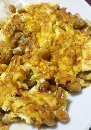 糖質オフ♪　納豆オムレツ☆-レシピのメイン写真