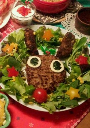 ☆トナカイバーグ☆クリスマスに♪-レシピのメイン写真