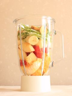 ベーシックなグリーンスムージー(水菜)。-レシピのメイン写真