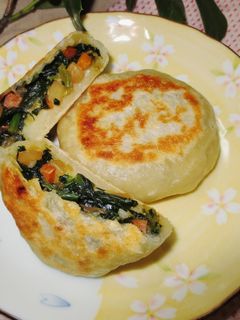 大根とほうれん草のおやき-レシピのメイン写真