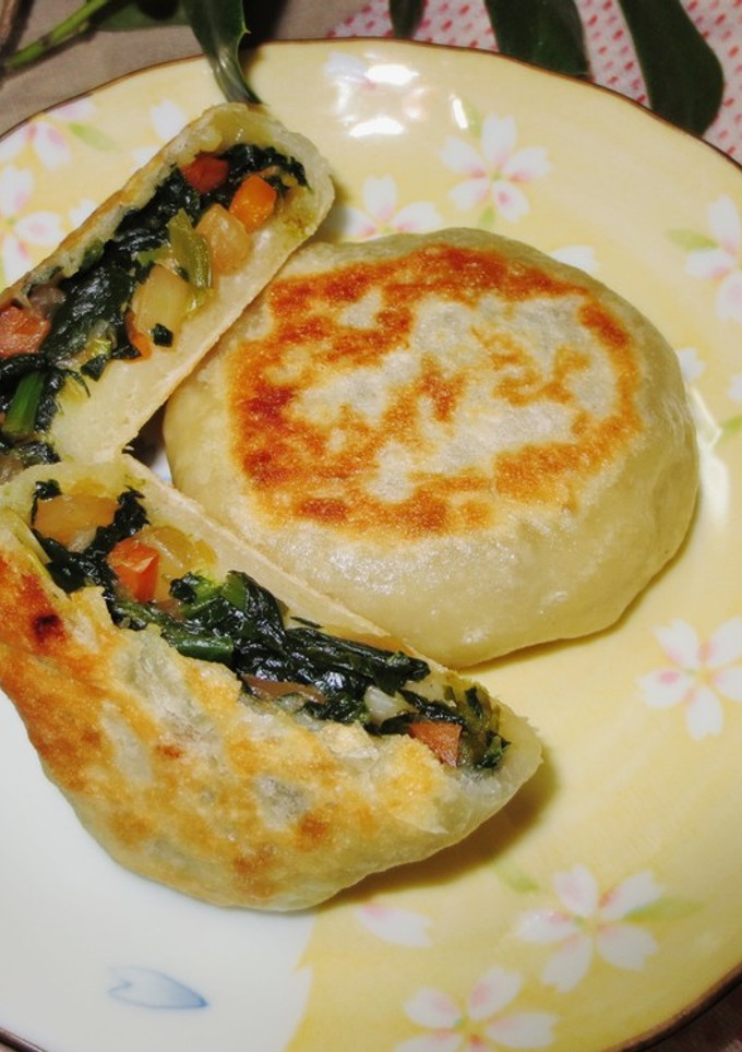 大根とほうれん草のおやき-レシピのメイン写真