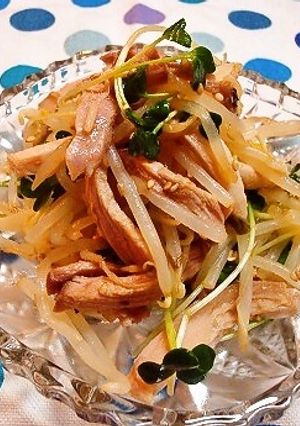 余った焼豚で作✿もやしのナムルちゃん-レシピのメイン写真