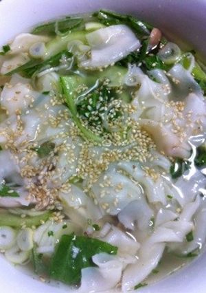 超簡単...丼で..野菜ワンタン-レシピのメイン写真