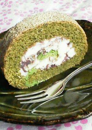 ◎クリームチーズとあんこの抹茶ロール◎-レシピのメイン写真