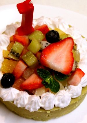 さつまいもで♪1歳のバースデーケーキ-レシピのメイン写真
