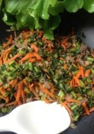 大根葉牛肉のうま炒め^ ^-レシピのメイン写真