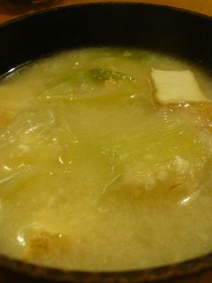 長ネギと厚揚げの酒粕入りみそ汁-レシピのメイン写真