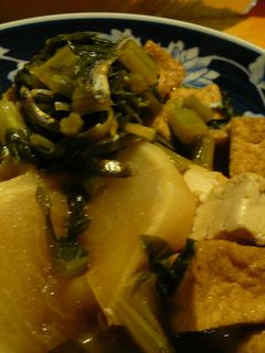 かぶとかぶの葉と厚揚げの煮物-レシピのメイン写真