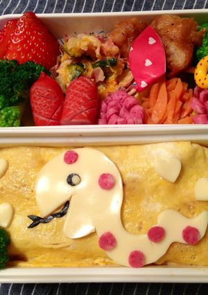 へび♪キャラ弁-レシピのメイン写真