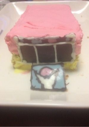 電車のXmasケーキ-レシピのメイン写真
