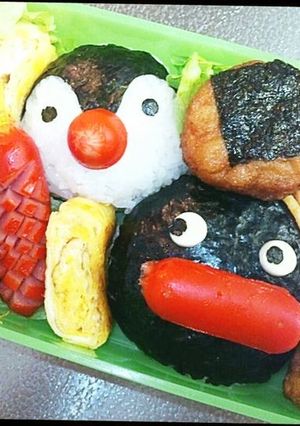 キャラ弁　ピングー&ピンガ♡-レシピのメイン写真