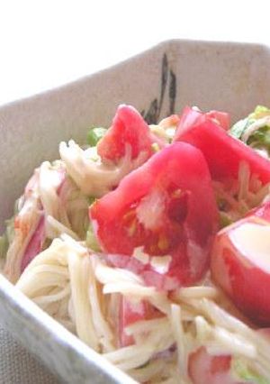 おかずサラダ＜トマト＆そうめん＞-レシピのメイン写真