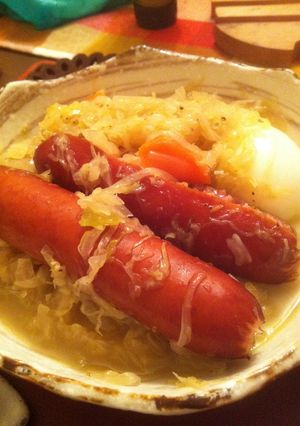 ソーセージとキャベツのさっぱり煮込み-レシピのメイン写真