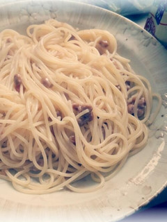 簡単ランチ!梅納豆パスタ♡-レシピのメイン写真