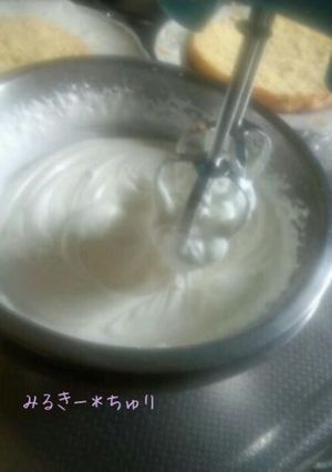 短時間で＊ホイップクリーム作り-レシピのメイン写真