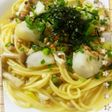 納豆と里芋のパスタ