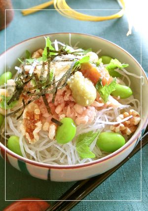 ツナとせん切り大根の醤油麹丼　レモン風味-レシピのメイン写真
