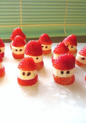 ☆クリスマスに♪イチゴ＆バナナのサンタ☆-レシピのメイン写真