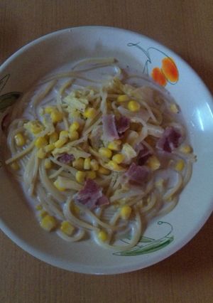 白菜、ベーコンのおいしい牛乳パスタ-レシピのメイン写真