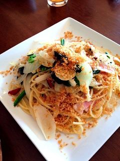 かりかりパン粉と野菜のペペロンチーノ-レシピのメイン写真