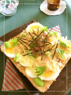 醤油麹×茹で卵の和トースト-レシピのメイン写真