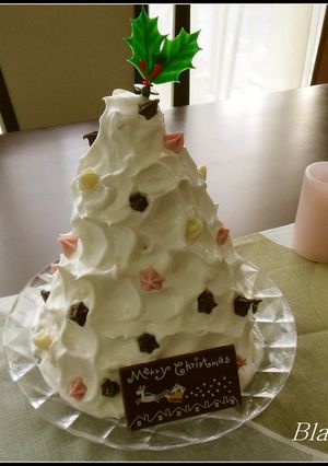 ツリー型クリスマスケーキ♪-レシピのメイン写真