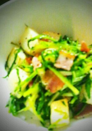 水菜と長芋のホットサラダ-レシピのメイン写真