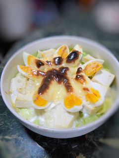 キャベツと豆腐とゆで卵のグラタン-レシピのメイン写真