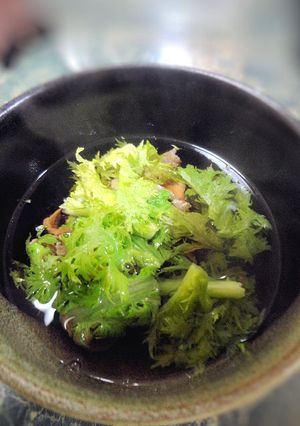 豚肉とわさび菜のスープ-レシピのメイン写真