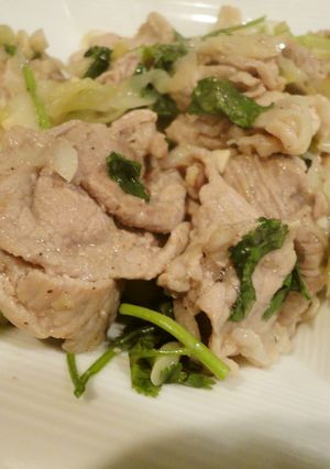 豚肉とパクチー炒め-レシピのメイン写真