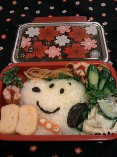 ごはんと海苔で!スヌーピーキャラ弁-レシピのメイン写真