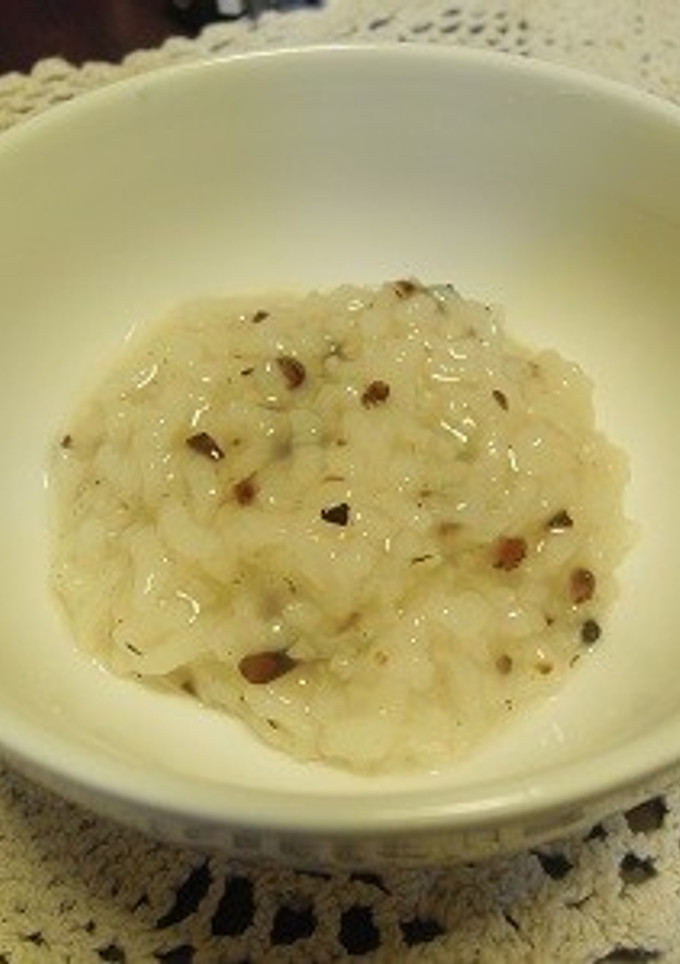 離乳食中期☆ひじきのおかゆ-レシピのメイン写真