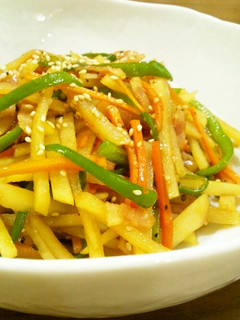 じゃがベーコン♪いろいろ野菜の金平-レシピのメイン写真