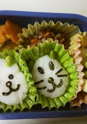 簡単！いぬ・ねこ弁当-レシピのメイン写真