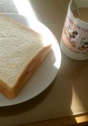 簡単!朝ごはん!目玉焼きパン-レシピのメイン写真