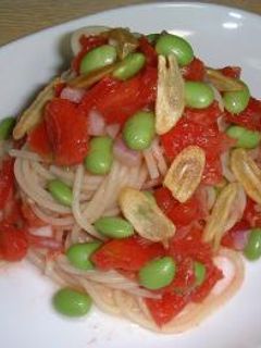 フレッシュトマトと枝豆の冷製パスタ-レシピのメイン写真