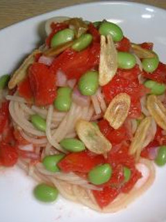 フレッシュトマトと枝豆の冷製パスタ-レシピのメイン写真