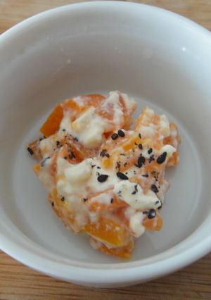 離乳食　人参のベビーチーズ白和え-レシピのメイン写真