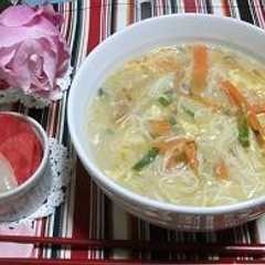 รูปของ そうめんのサンラータンメン☆彡