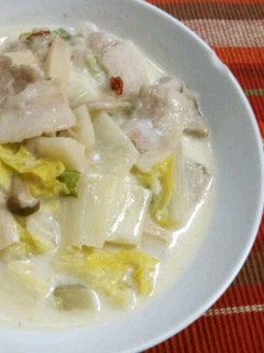 豚バラとエリンギの白菜クリーム煮-レシピのメイン写真