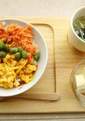 三色丼-レシピのメイン写真